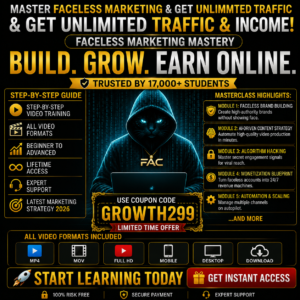 Faceless Marketing Masterclass Video Upgrade